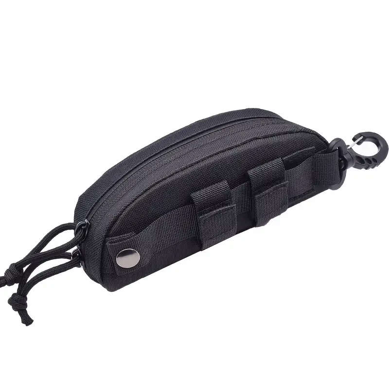 1pc Tactical Fashion Glasses Case for Outdoor Enthusiasts Durable Polyester Black Fit for Hunting  F