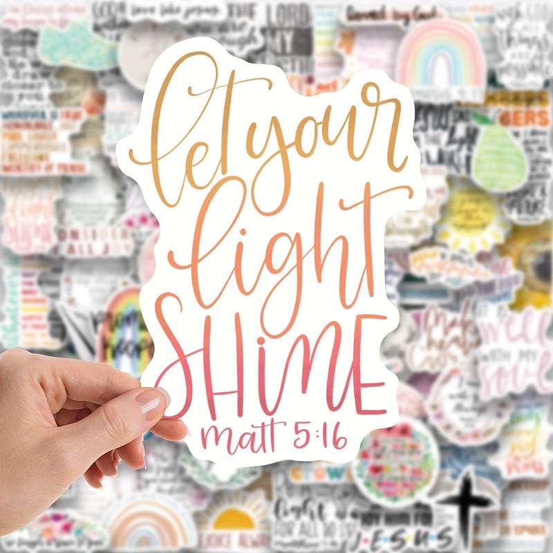 100psc Jesus Christian Themed Stickers