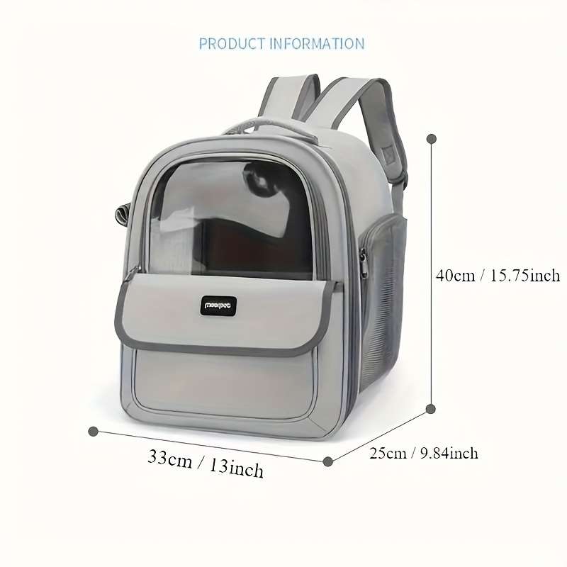 1pc Graysize One size Pet Bag