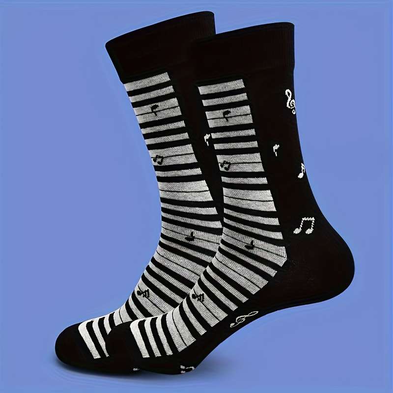 1 Pair Black One Size Socks