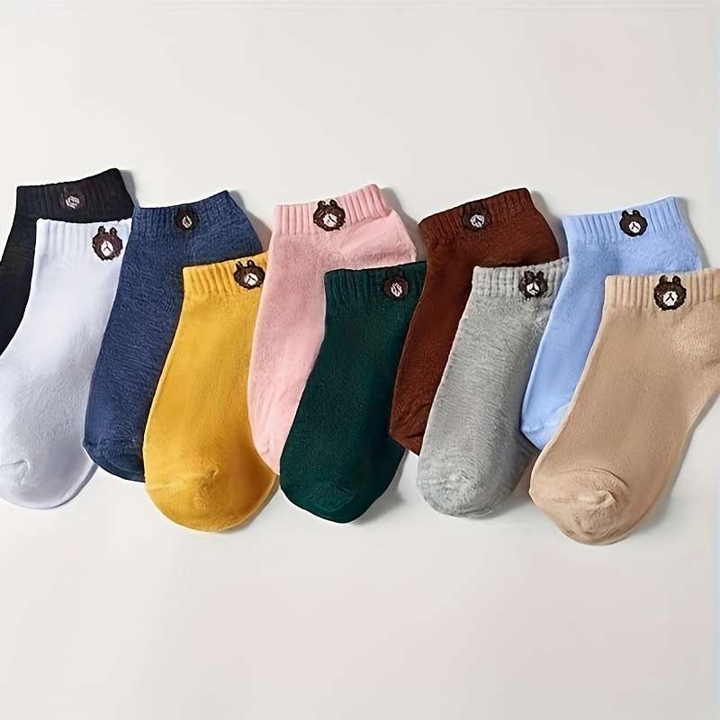 10 Pairs Colors Mixed One Size High Elastic Socks