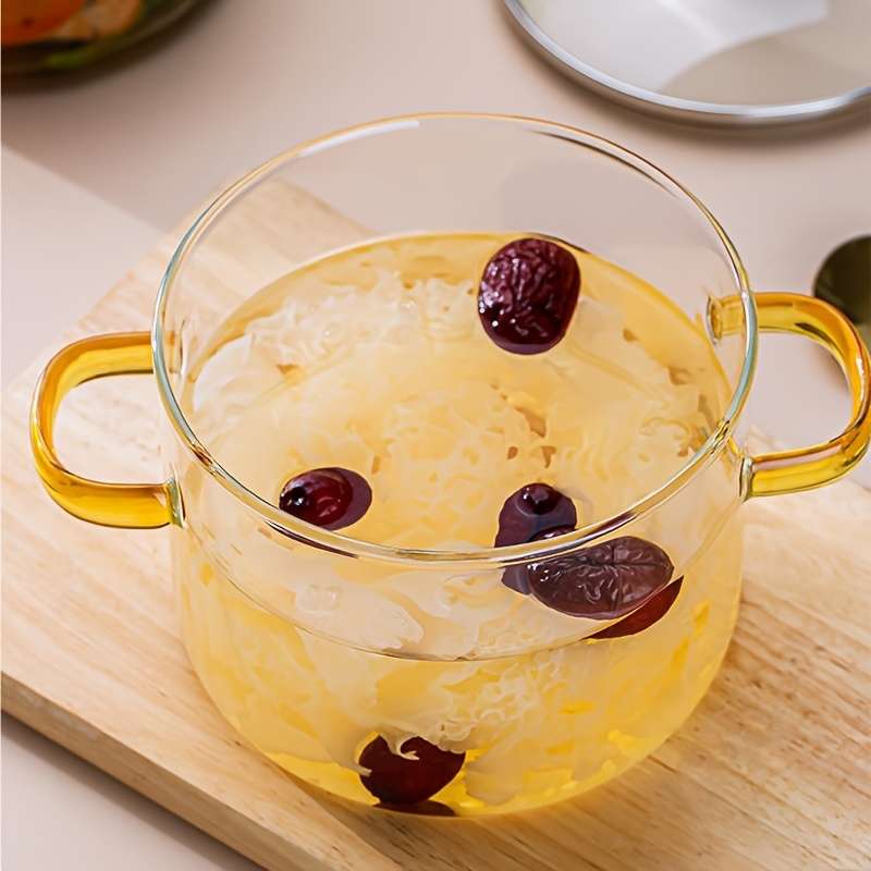 1pc Heat Resistant 54oz Borosilicate Glass Cooker