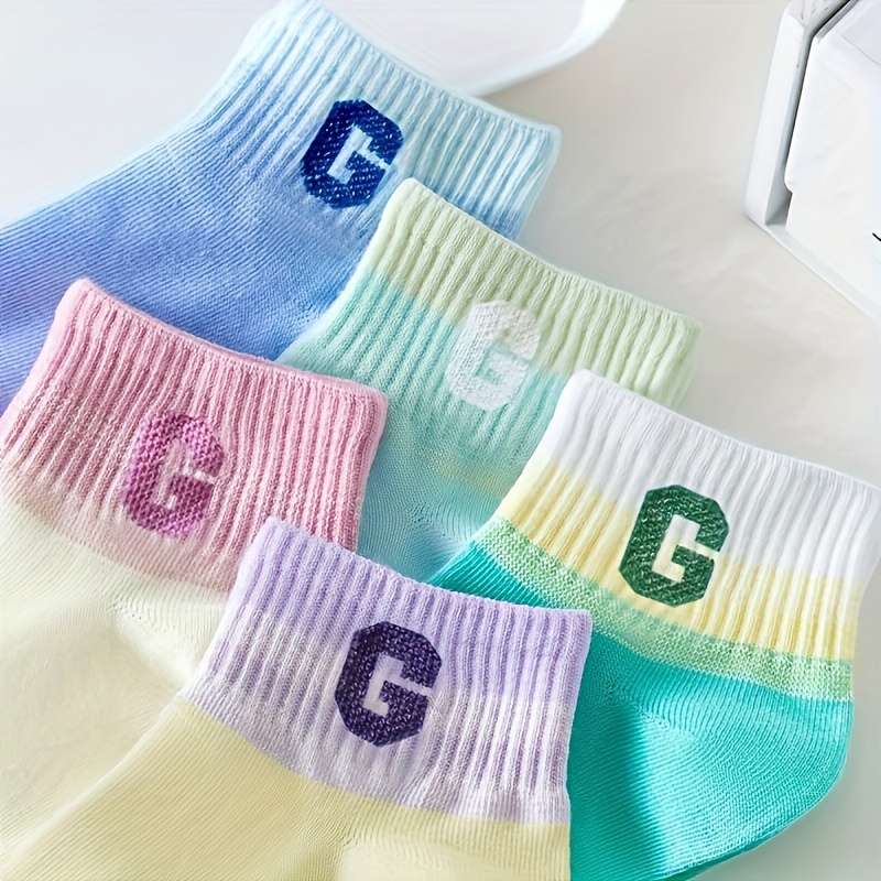 5 Pairs Asian One Size High Elastic Socks