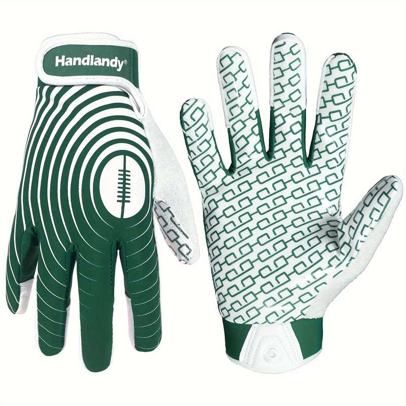 1 Pair White And Green Size XL Outdoor Sports Gloves