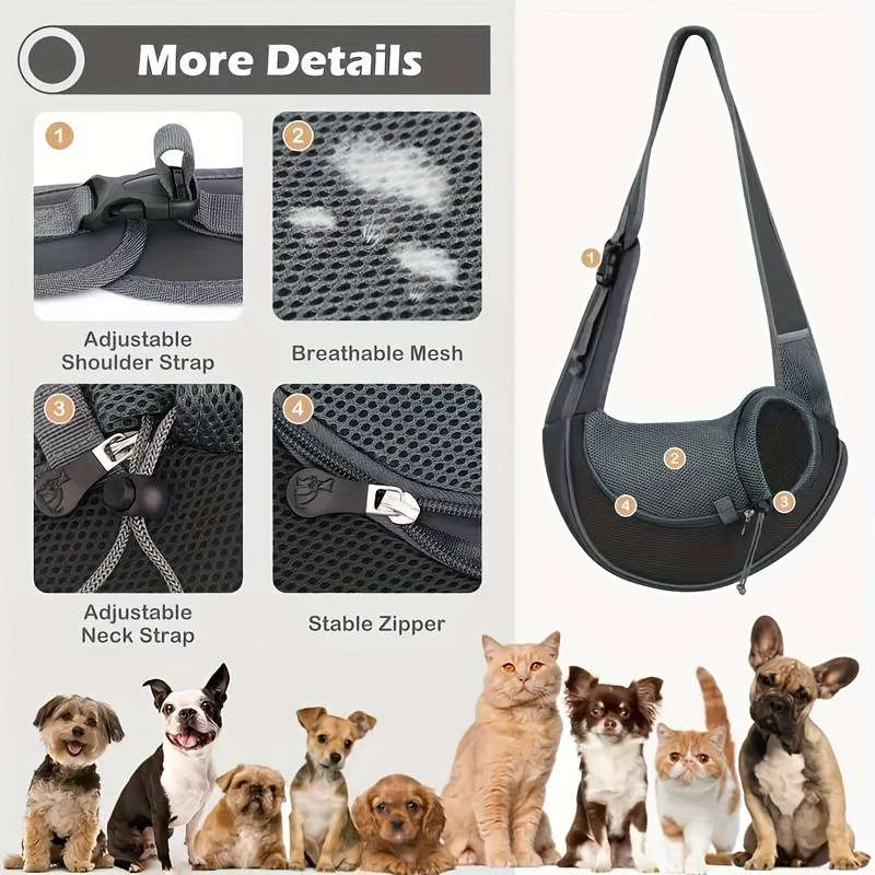 1pc Blacksize S Pet Bag