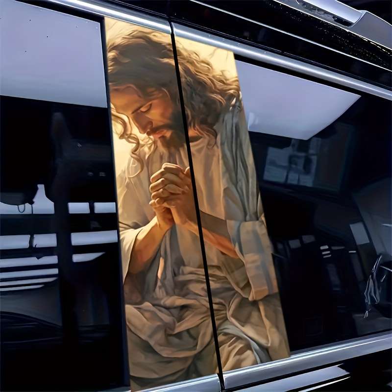 2pcs Jesus Christian Themed Stickers