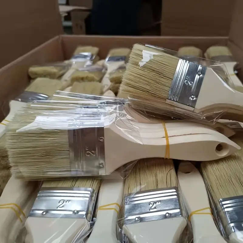 15 Pieces Wooden Paint Brushes with Gourd Handles