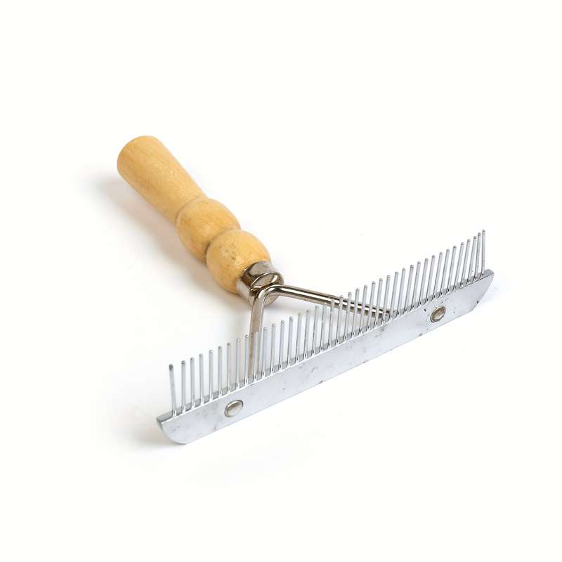 1pc Wood Color Pet Comb