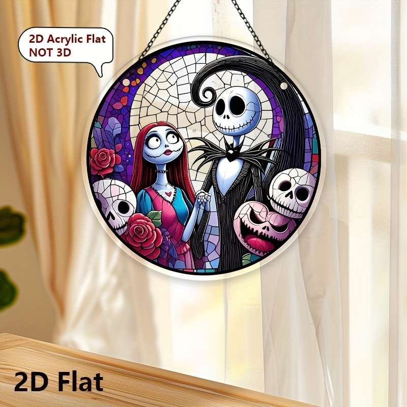 1pc 2D Flat  Art Deco Acrylic Frameless Decorative Light Fixture Hanging Decoration Perfect for G