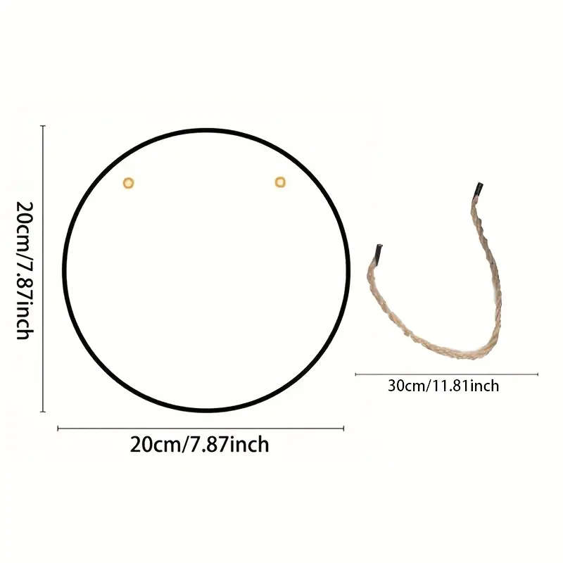 1pc Wall Art Sign 20.32 cm Round Wooden Sign Plaque Send Lanyard Outdoor And Interior Decoration Cla