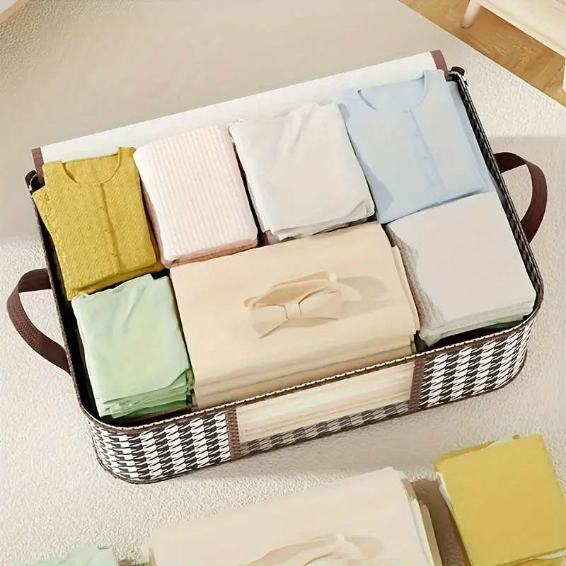 2 Sets of Storage Bags Blanket and Clothes Organizer and Storage Container