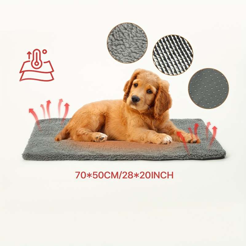 1PC Pet Mat Light Grey Size 70x50cm 28x20IN