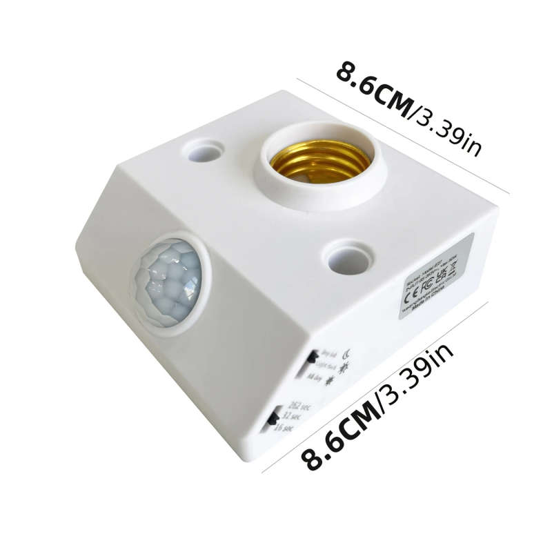 1pc Easy-Install LED Motion Sensor Light Automatic Infrared Human Detection E26 E27 Base Perfect