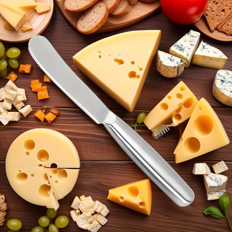 3pcs 1set Stainless Steel Cheese Knife Set Cheese Cutter Cheese Grater Multi-hole Knife Cut