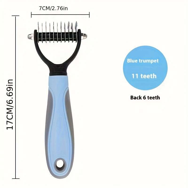 1pc Blue Small Pet Comb