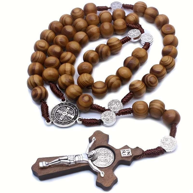 1 Piece A Brown Jesus Theme Pendant