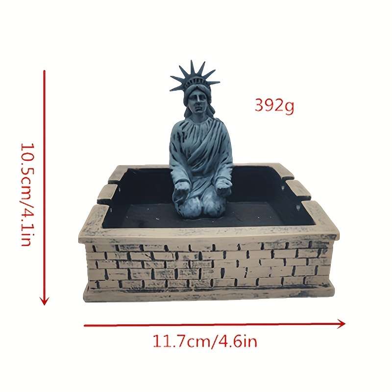 1 Creative Simulation Statue of Liberty Ashtray Suitable for Home Living Room Office Hotel