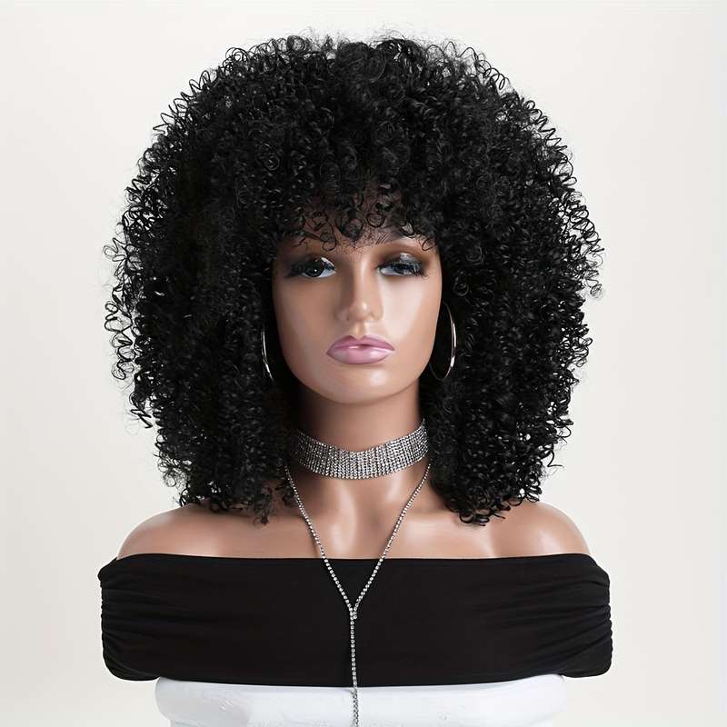 1Pc Black 40.64cm Fashion Design Wig