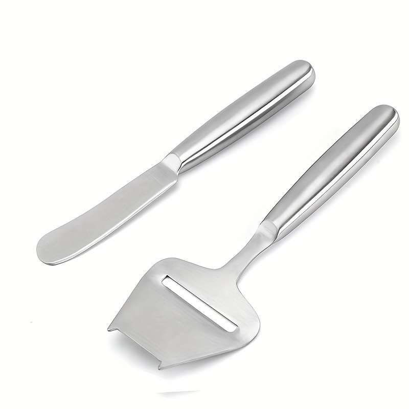 3pcs 1set Stainless Steel Cheese Knife Set Cheese Cutter Cheese Grater Multi-hole Knife Cut