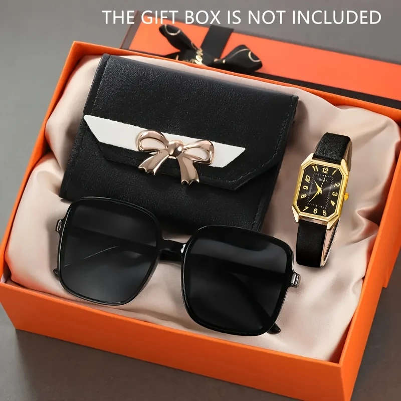 3pcs Women's Fashion Quartz Watch Set Color Sent Randomly