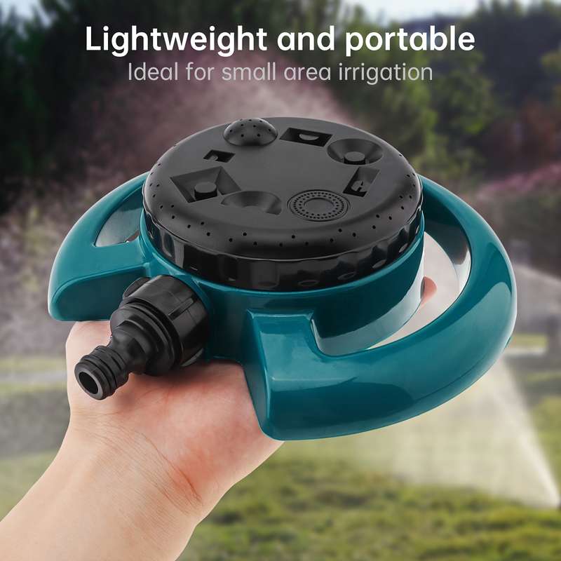 1Pc Round Sprinkler8 Function Automatic Garden Lawn Sprinkler