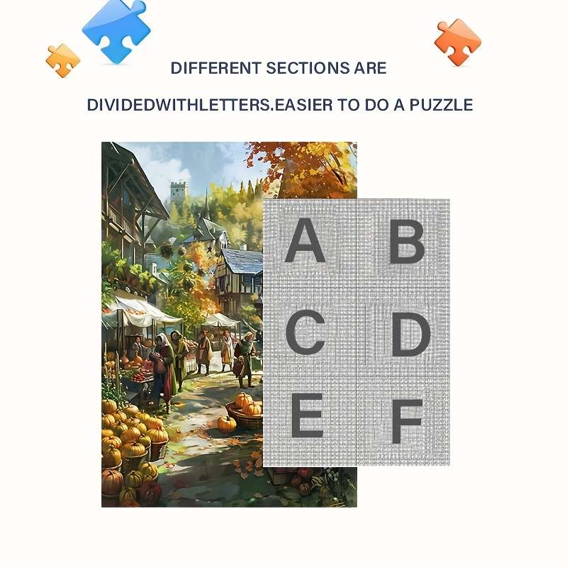 1000 Piece Paper Jigsaw Puzzle For Adults 70x50cm 27.56x19.69in Thick Dura