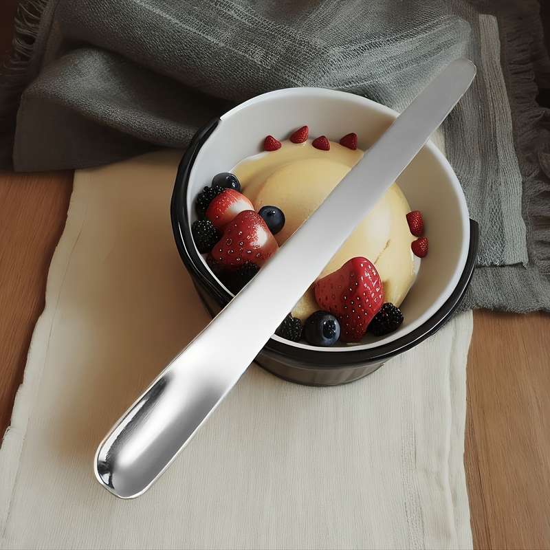 6pcs High Quality Stainless Steel Yogurt Spoon 12.29cm Cocktail Stirring Spoon Mini Ice Cream S