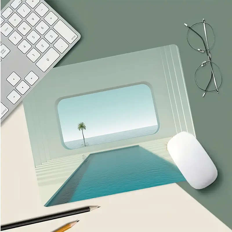 1pc 21x26cm Esports Office Gaming Mouse Pad Non-Slip Wear-Resistant