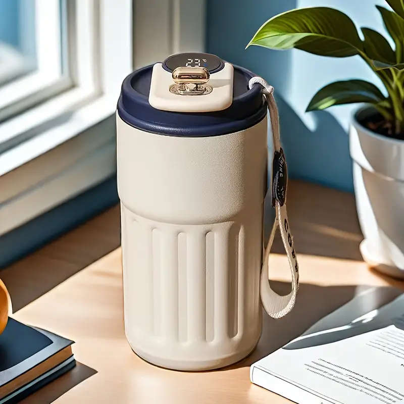 410ml Stainless Steel Travel Mug Blue lid