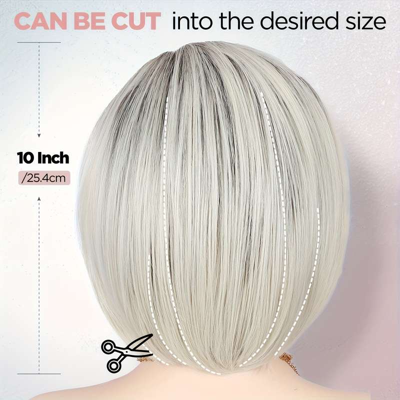 1Pc Ombre Blonde 30.48cm Fashion Design Wig
