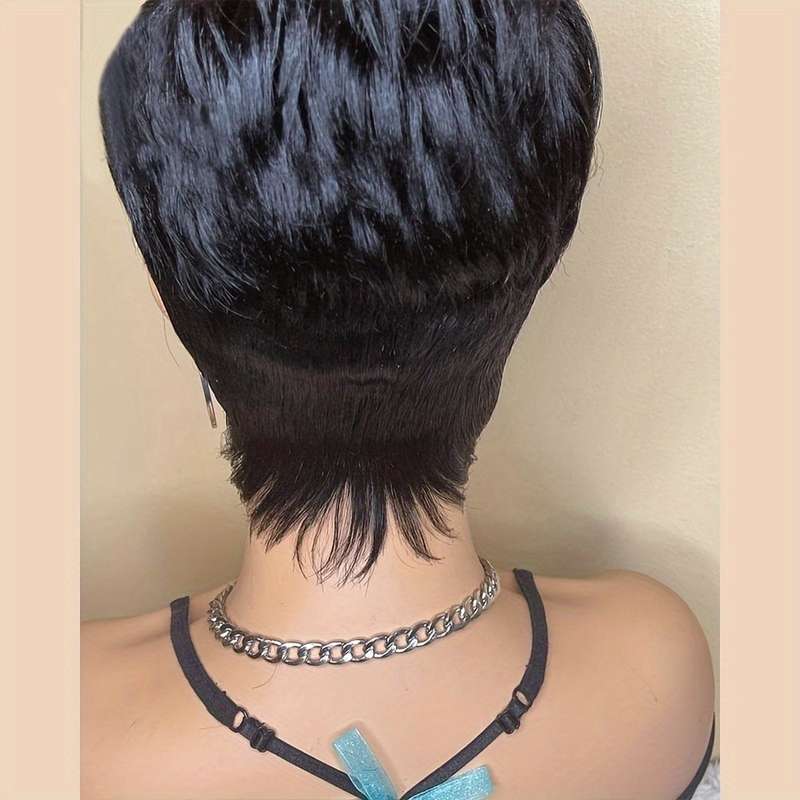 1Pc Black B 15.24cm Fashion Design Wig
