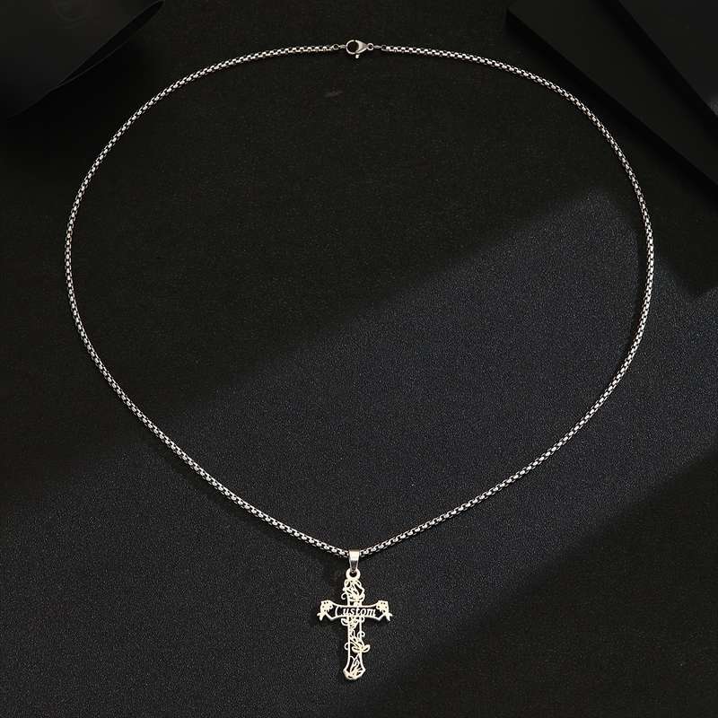 1 Piece Silvery Jesus Theme Pendant