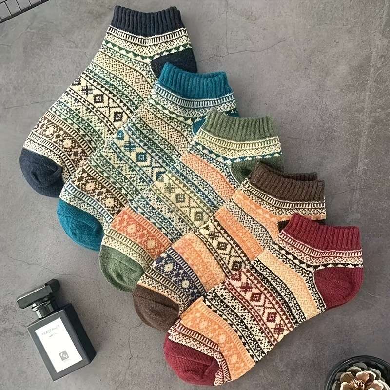 5 Pairs Mixed Color One Size High Elastic Socks