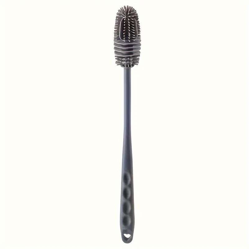 1pc Silicone Cleaning Brush with Long Handle   Flexible Durable Bristles for Cups Bottles   Mult