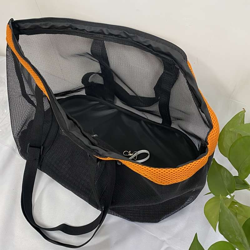 1pc Orange edge Add black Pet Bag