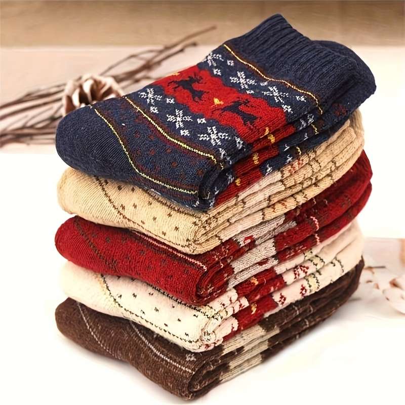 5 Pairs Multicolor High Elastic Socks