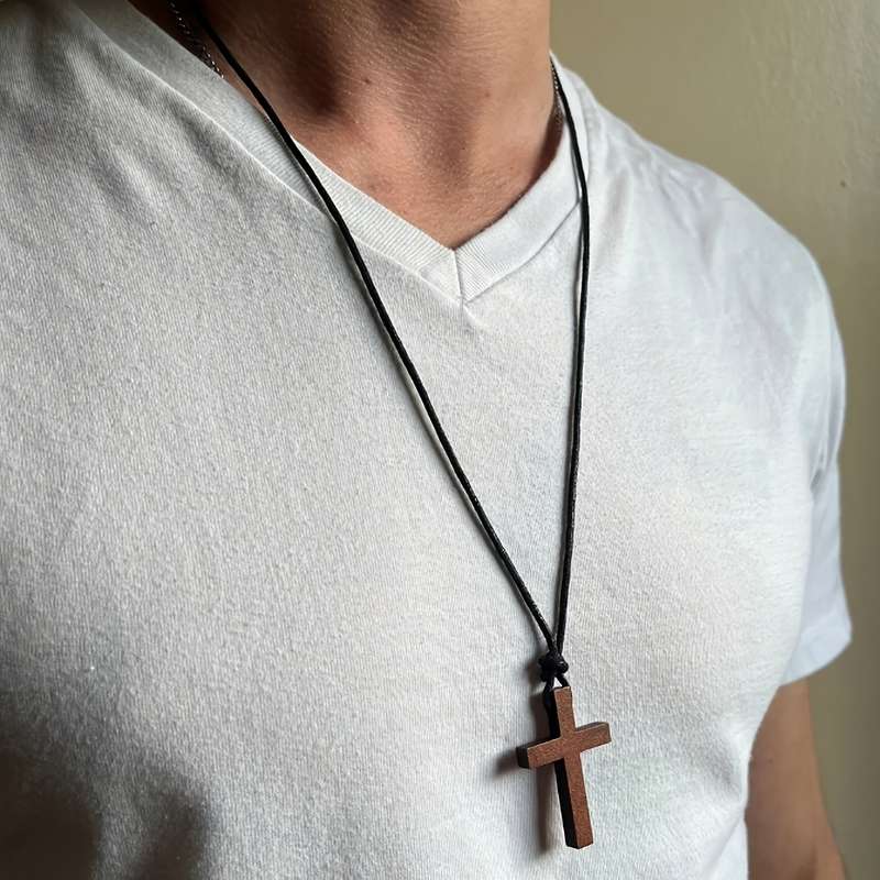 1 Piece A Brown Jesus Theme Pendant