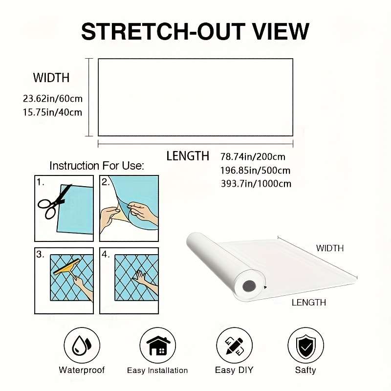 1PC Wall StickersHigh Gloss Gray59.99cmX200.0cm