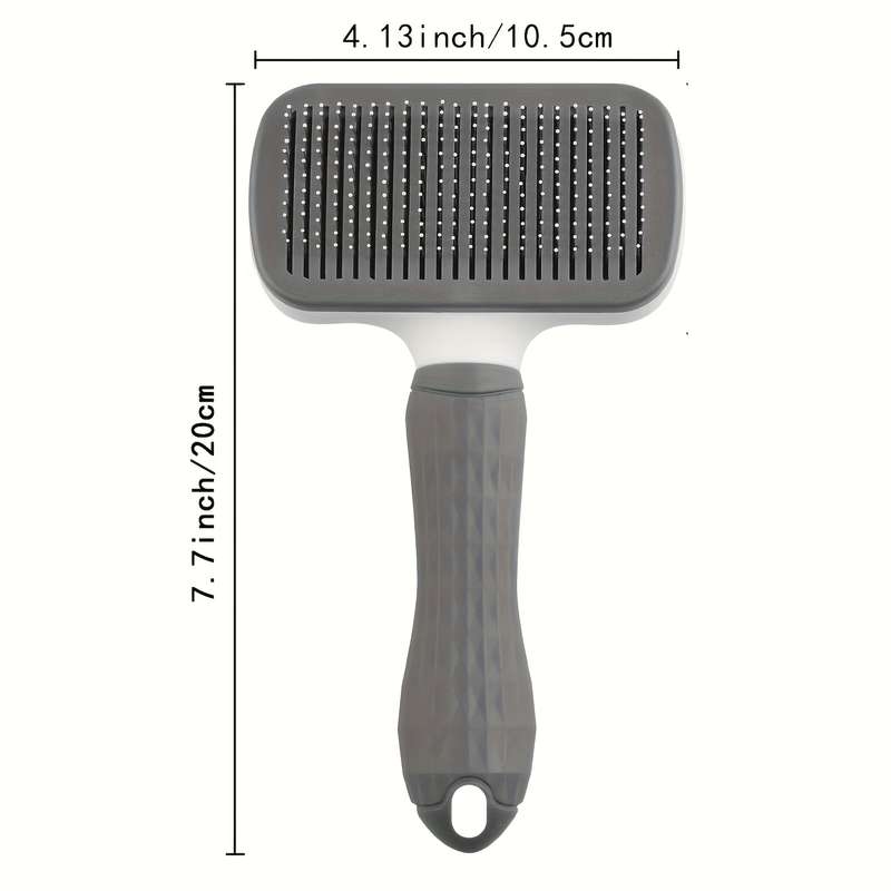 1pc Gray Brush Pet Comb