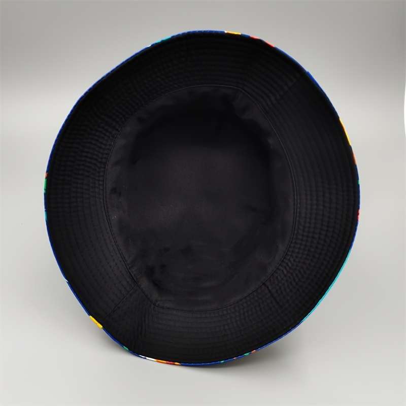 1pc 1pc Novelty Burger Pattern Bucket Hat Cartoon Y2K Style Fisherman Cap Reversible Casual Outd