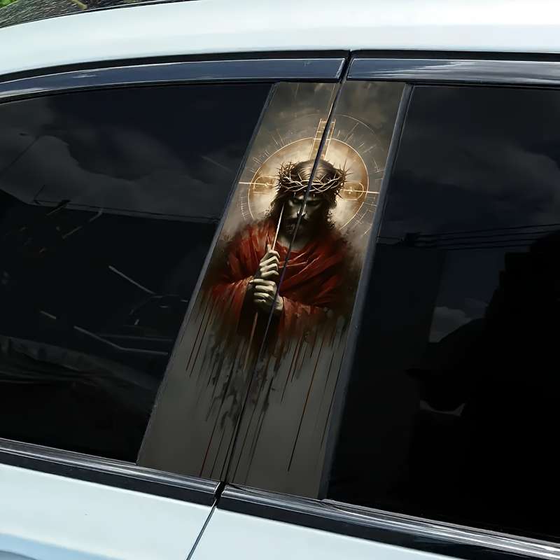 2pcs  25cm50cm Jesus Christian Themed Stickers