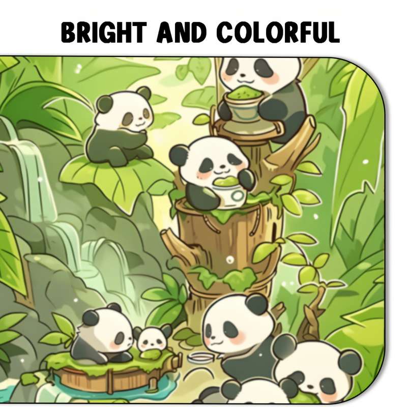 1000pcs Panda-Themed Jigsaw Puzzle for Adults Spring Pandas Artwork Challenging Pap