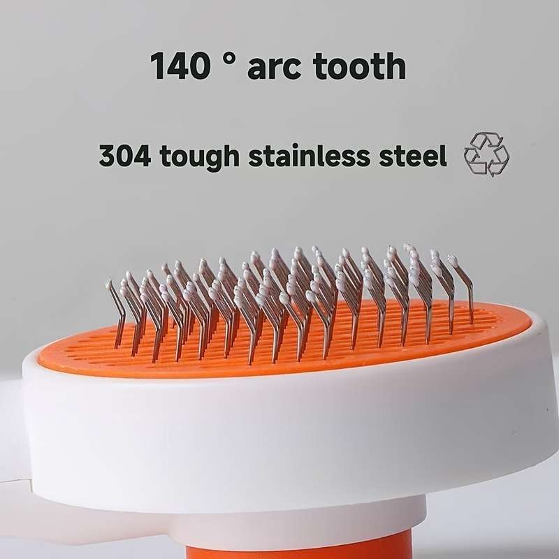 1pc Blazing Orange Pet Comb
