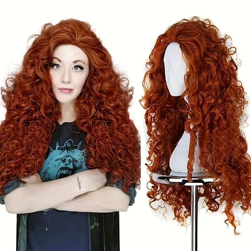 1Pc Dark Brown 66.04cm Fashion Design Wig