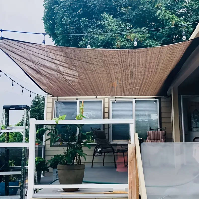 1pc 3x5m Sunshade Cloth with Rope Ring High Shade Rate Breathable and Durable Outdoor Sunshade Net