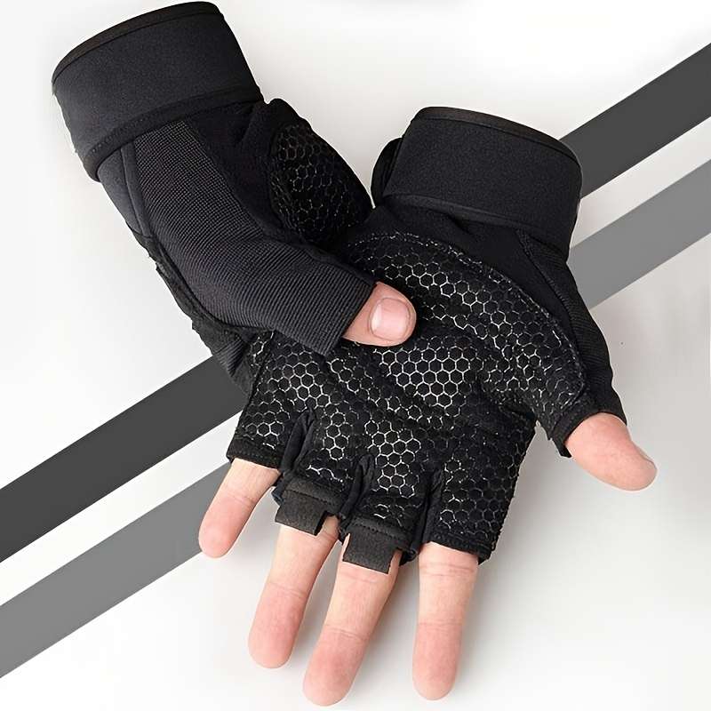1 Pair Black Size XL Outdoor Sports Gloves