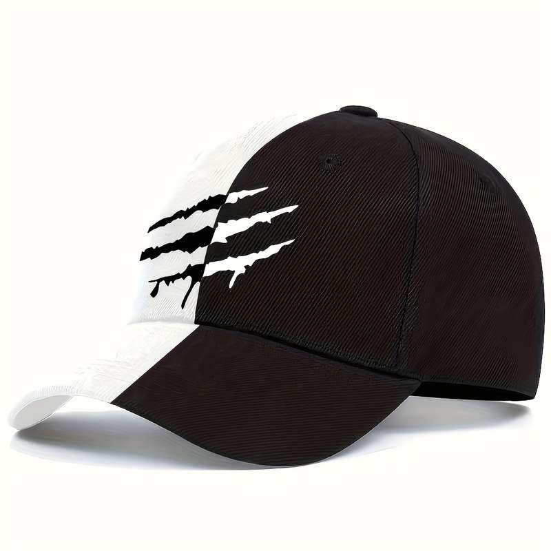 1pc Adjustable Baseball Caps with Scratch Pattern Print Polyester 100.00% Street Style Sun H