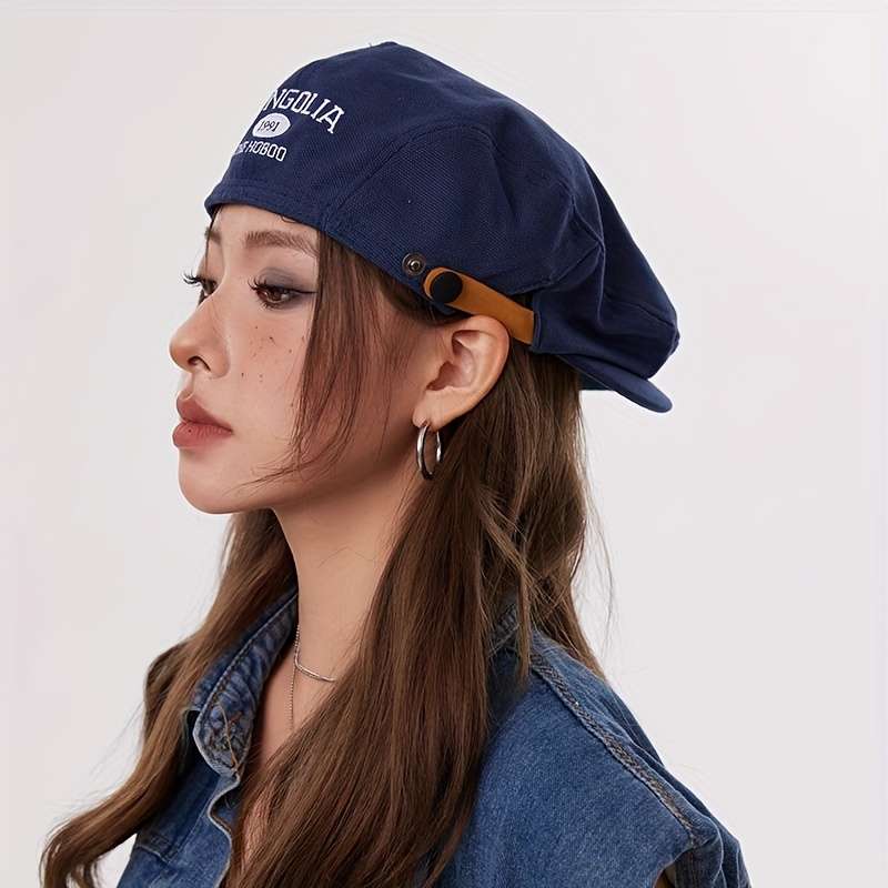 1pc American Street Retro Beret for Men and Women Small Reverse Wearing Forward Hat Painter's New