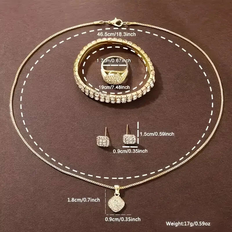 6 Piece Accessory Set - Quartz Women's Watch and Jewelry Set