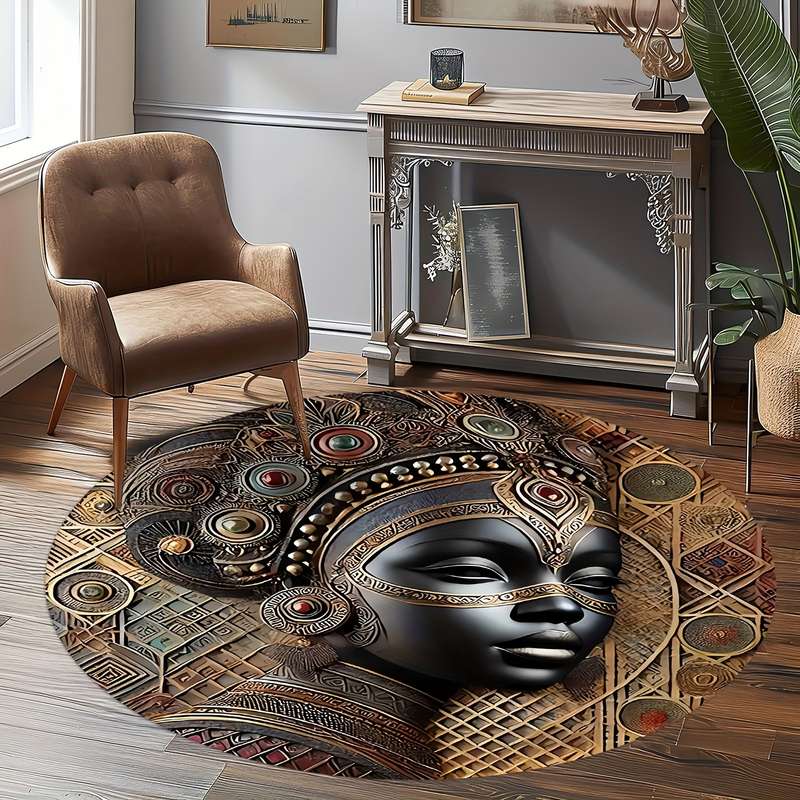1Pc 120x120cm 47.24x47.24inch Floor Mat